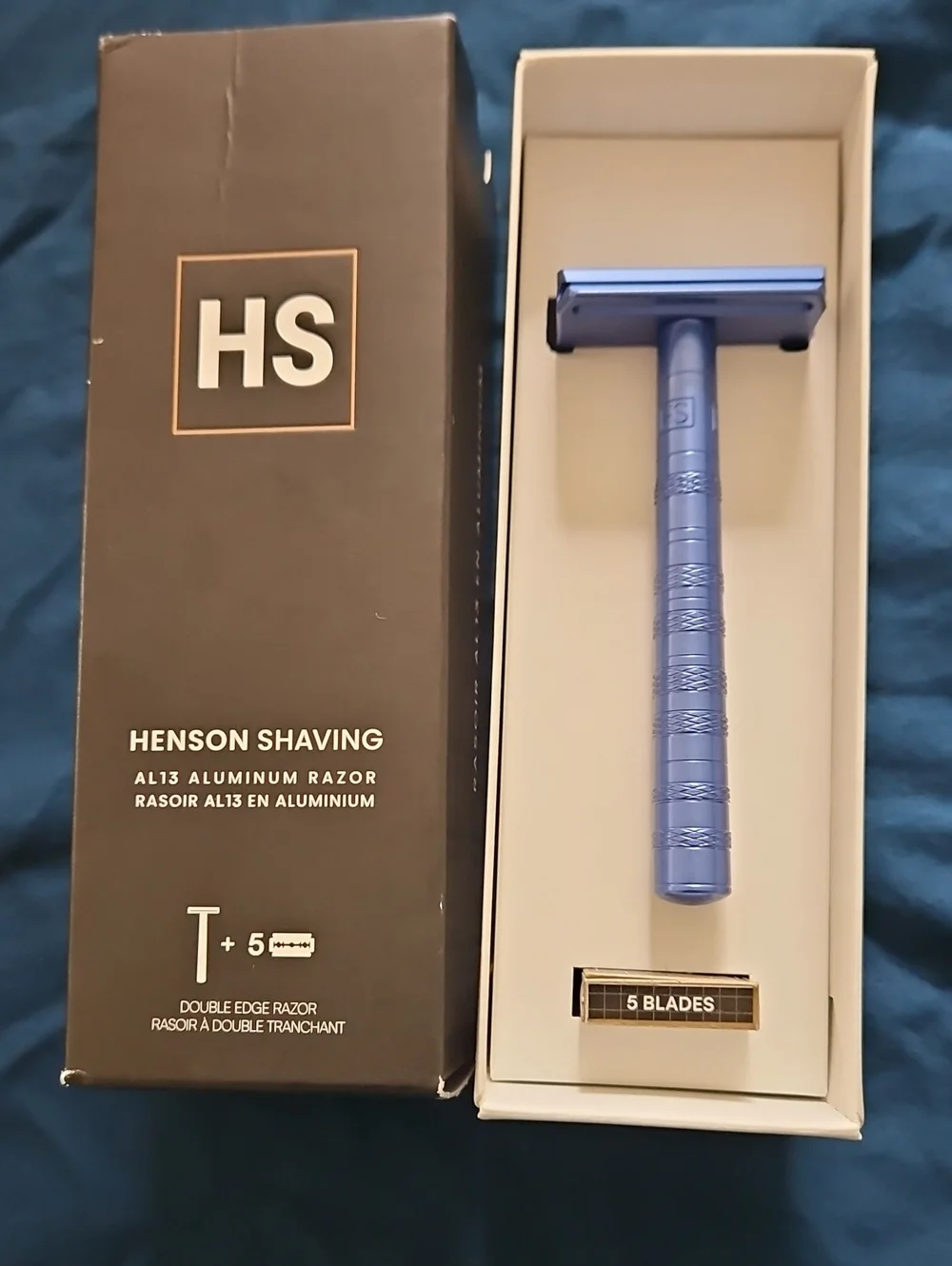 AL13 Double Edge Razor — Blue